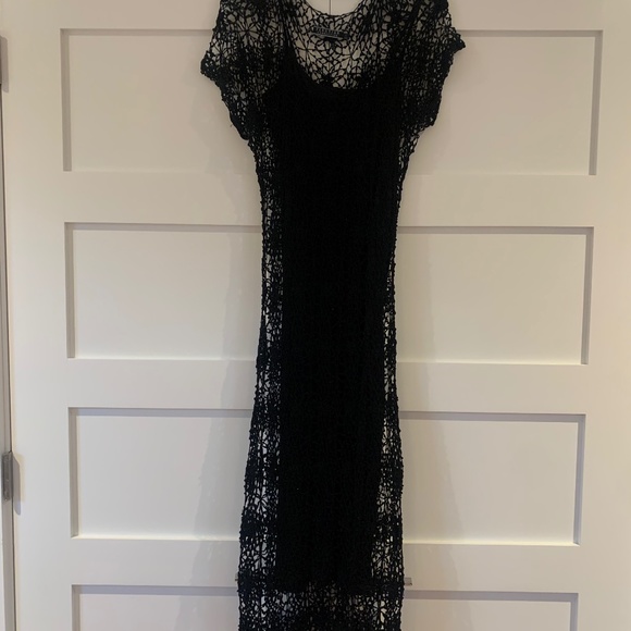 PERUVIAN CONNECTION black lace dress - Picture 1 of 3